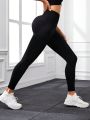 Yoga Basic Yoga Sports Leggings With Wide Waistband