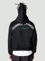 SUMWON Hoodie With Front And Back Print