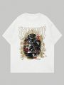 ROMWE Street Life Men's Letter Printed T-shirt