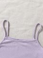 SHEIN Kids EVRYDAY Classic, Simple, Comfortable And Versatile Three-Piece Vest Set For Tween Girls
