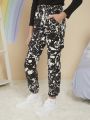 Tween Girl Graffiti Print Pants