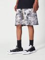 SUMWON Nylon Cargo Short With All Over Print