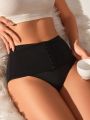 1pc Hook-Eye High Waist Shapewear Triangle Panties