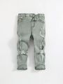 SHEIN Boys' (Little) Distressed Jeans