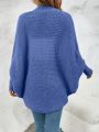 SHEIN LUNE Batwing Sleeve Duster Cardigan