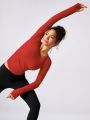 GLOWMODE Seamless Pin-Teresting Slimfit Long Sleeve Top Waist Length