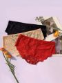 3pcs/Set Large Size Women's Lace Panties