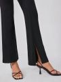 Amanda Daum Caballero Split Hem Flare Leg Pants