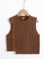 Boys (small) Asymmetric Hem Sweater Vest