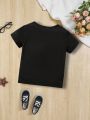 Boys (Small) Color Printed Short-Sleeved T-Shirt