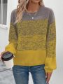 Women'S Tie-Dye Sweater With Round Neckline And Pullover Style