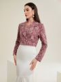 Women'S Jacquard Blazer