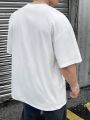 Manfinity Hypemode Loose Men's Drop Shoulder Solid Color T-Shirt