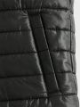 Manfinity Men Teddy Lined Zipper Vest Puffer Coat