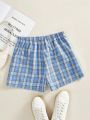 SHEIN Qutie Women's Plaid Elastic Waist Shorts