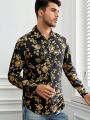 SHEIN Men Baroque Print Shirt