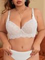 Women's Plus Size Lace Bra With Underwire