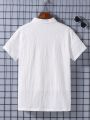 Teen Boy Solid Color Short Sleeve Shirt