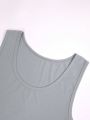 Men's Solid Color Basic Vest Top