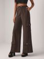 GABRIELLE NTI Flap Pocket Side Cargo Pants