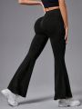 SHEIN Daily&Casual High Waisted Yoga Exercise Flared Pants