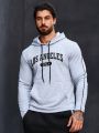 Daily&Casual Men's Letter Printed Hooded Sports Sweatshirt