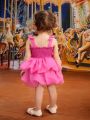 Baby Girls' Mesh Tulle Strappy Petal Dress