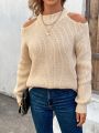 Women's Off-shoulder Pullover Sweater