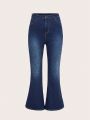 Women's Plus Size Flared Denim Pants