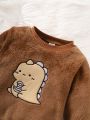 Baby Cartoon Embroidery Sweatshirt & Sweatpants