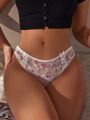 SHEIN 3pcs Bowknot Decorated Lace Thong Underwear