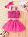 Baby Girls' Fashionable 3pcs/Set Outfit