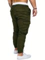 SHEIN Men Flap Pocket Drawstring Waist Cargo Pants