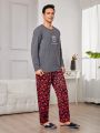 Men Allover Print Sleep Pants