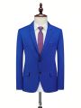 Men 1pc Single Breasted Blazer