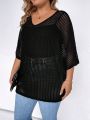 SHEIN LUNE Plus Size Women's Dolman Sleeve Tops