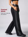 GLOWMODE Everyday Terry Line Up Wide Leg Pocket Pants Daily Lounge