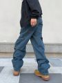 Manfinity Men's Mid-rise Workwear Denim Jeans