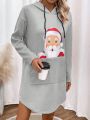 Women's Santa Claus Printed Dress For Christmas