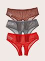 Women's Sexy Mesh Underwear 3pcs/Pack