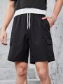 Teen Boy'S Multi-Pocket Drawstring Shorts