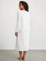 SHEIN Leisure Ladies' V-Neck Homewear Dress