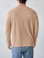 Manfinity Men Solid Ribbed Knit Tee