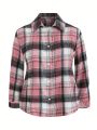 Plus Size Fashion Plaid Shirt