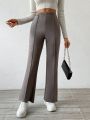 SHEIN Unity Solid Flared Pants