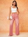 Rituales Solid Wide Leg Jeans