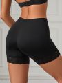 Lace Trimmed Tight Boyshorts