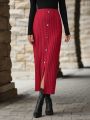 Women'S Ribbed Maxi Skirt