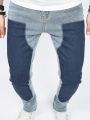 Men's Color Block Slim Fit Denim Jeans