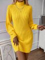 SHEIN Essnce Women's Sweater Dress With Raglan Sleeves